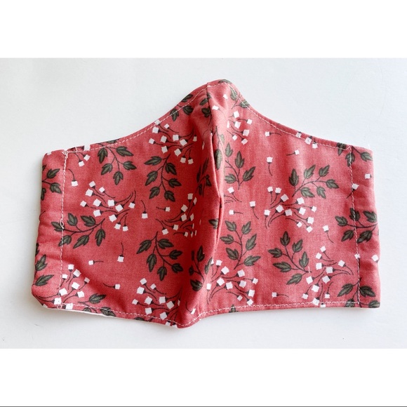 Other - Blush Pink Floral Fabric Face Mask
